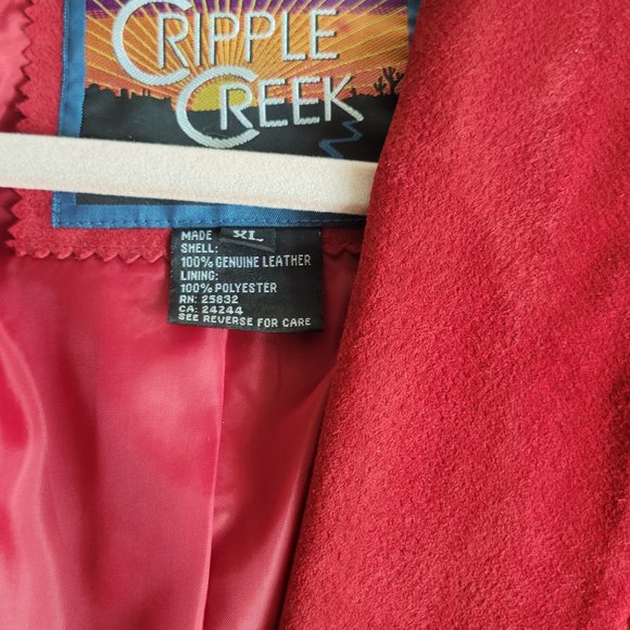 Red Leather Jacket - Picture 3 of 3